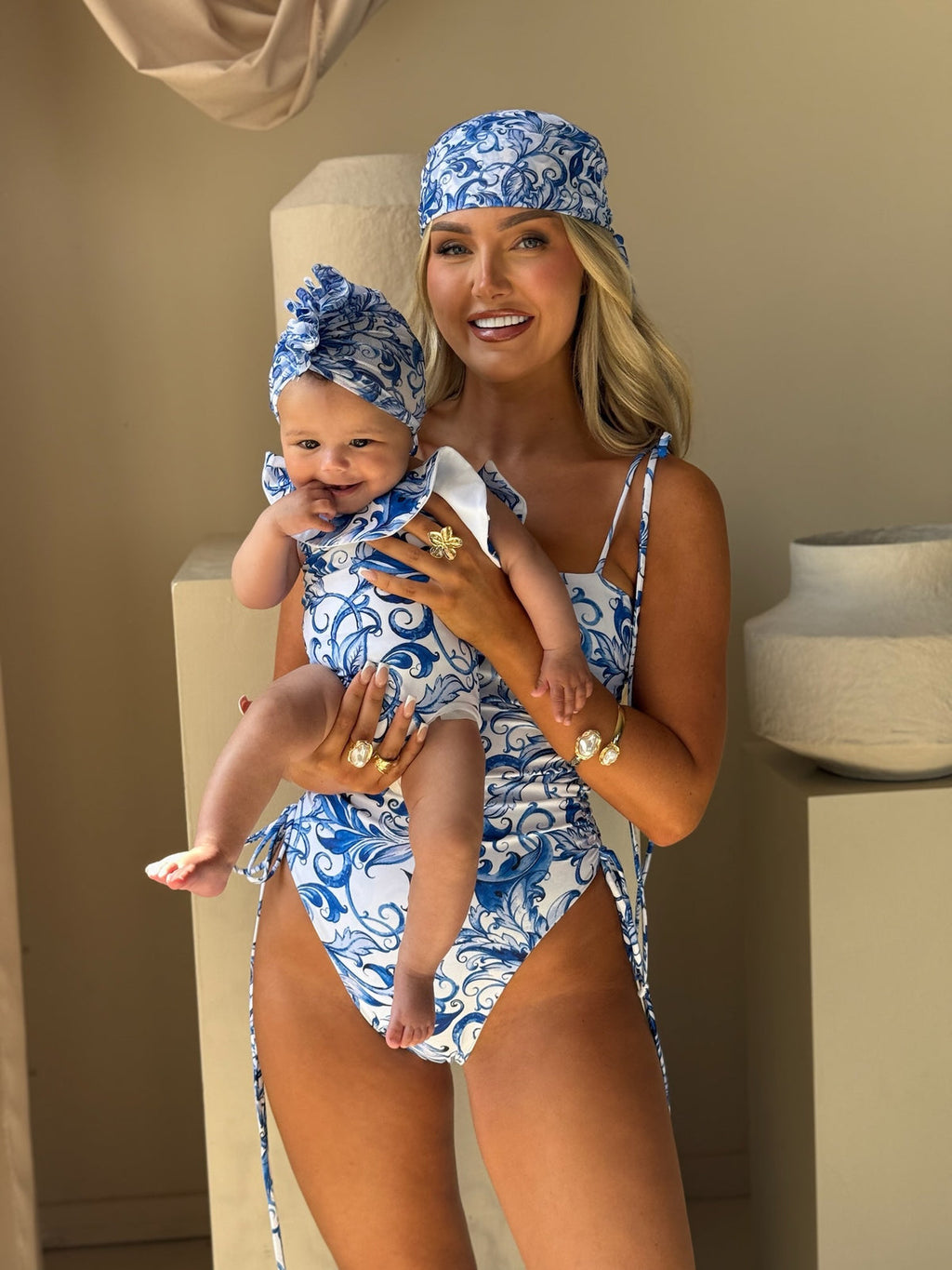 MINI RIVIERA TURBANTE CON VOLANTES