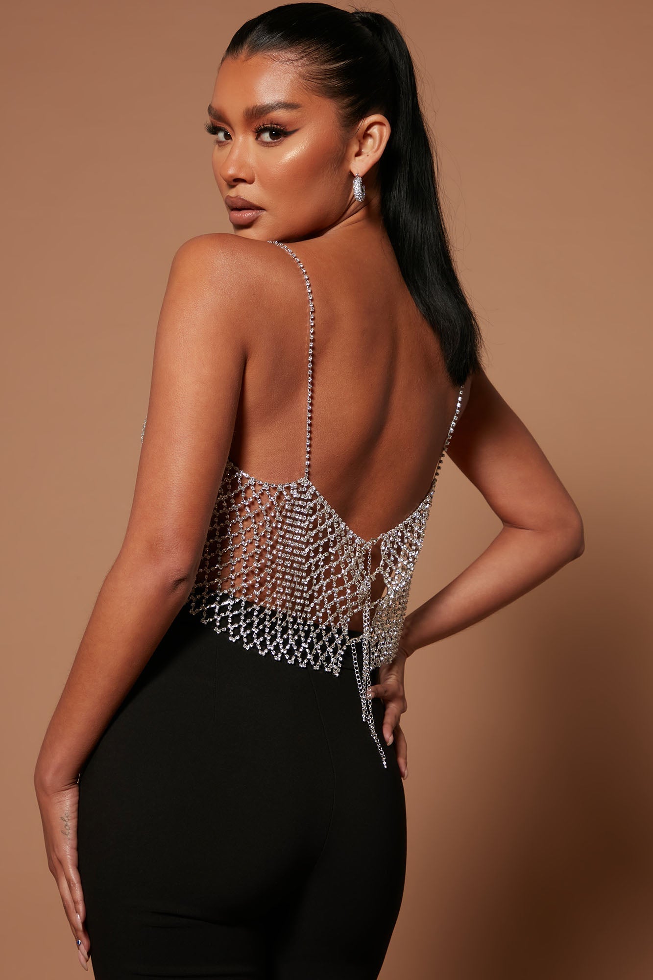 Val Embellished Crop Top