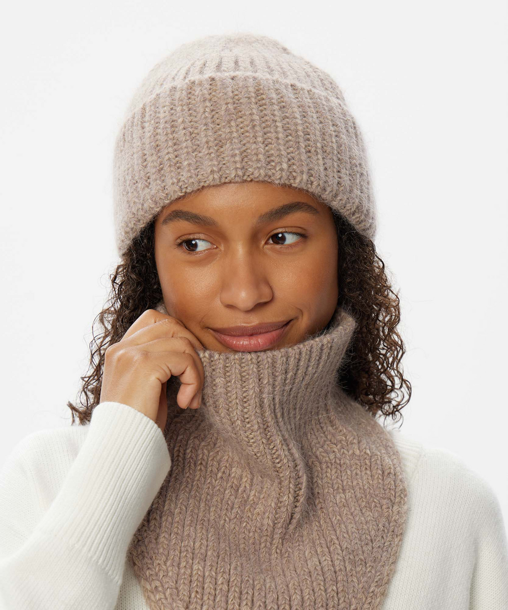 Gorro de Punto + Cuello Bandana | Set Invierno Unisex