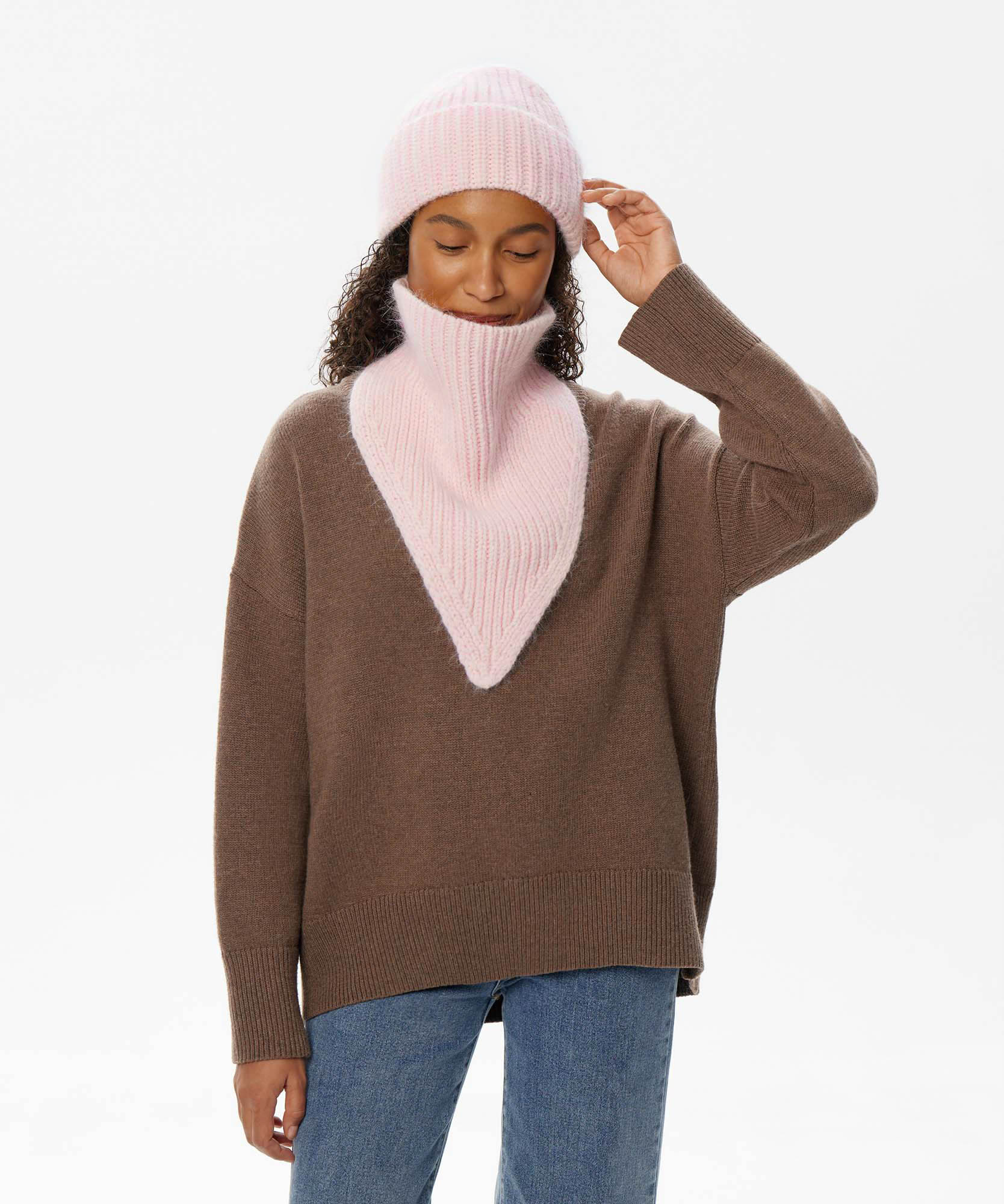 Gorro de Punto + Cuello Bandana | Set Invierno Unisex