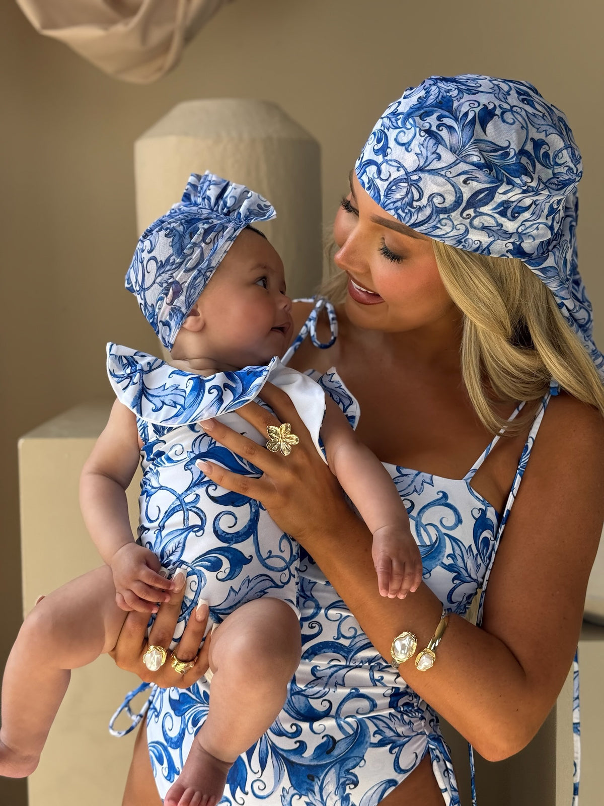 MINI RIVIERA TURBANTE CON VOLANTES