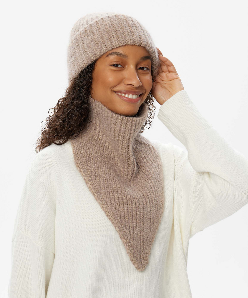 Gorro de Punto + Cuello Bandana | Set Invierno Unisex