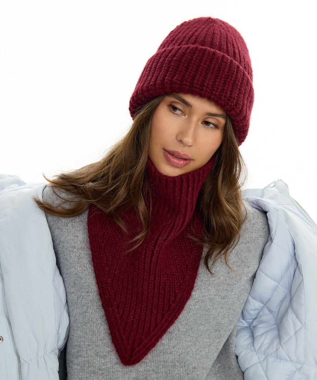 Gorro de Punto + Cuello Bandana | Set Invierno Unisex