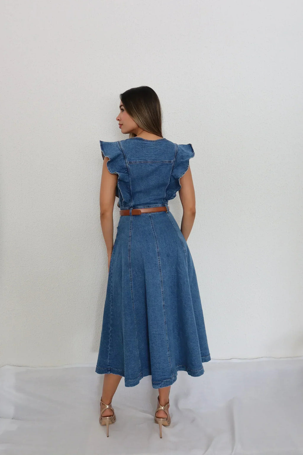 vestido denim