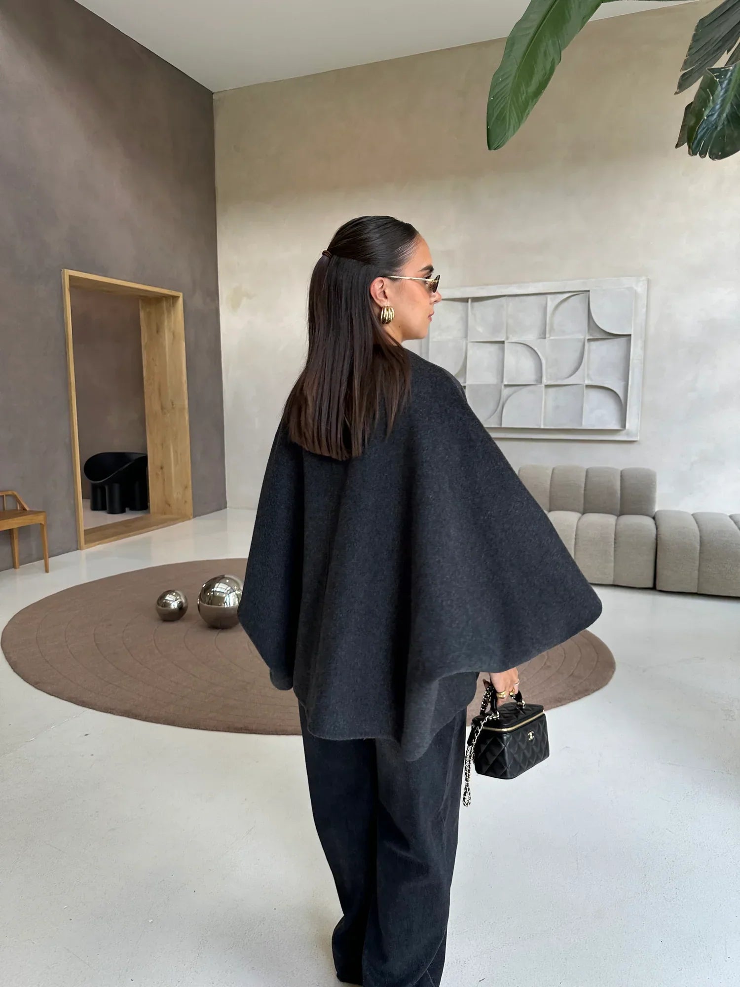 Capa reversible gris