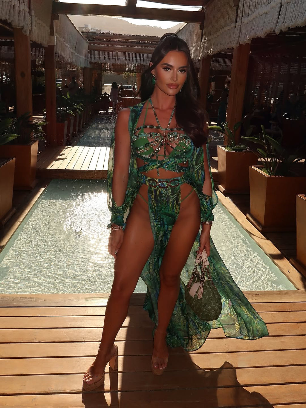 Bikini + kimono 3 piezas