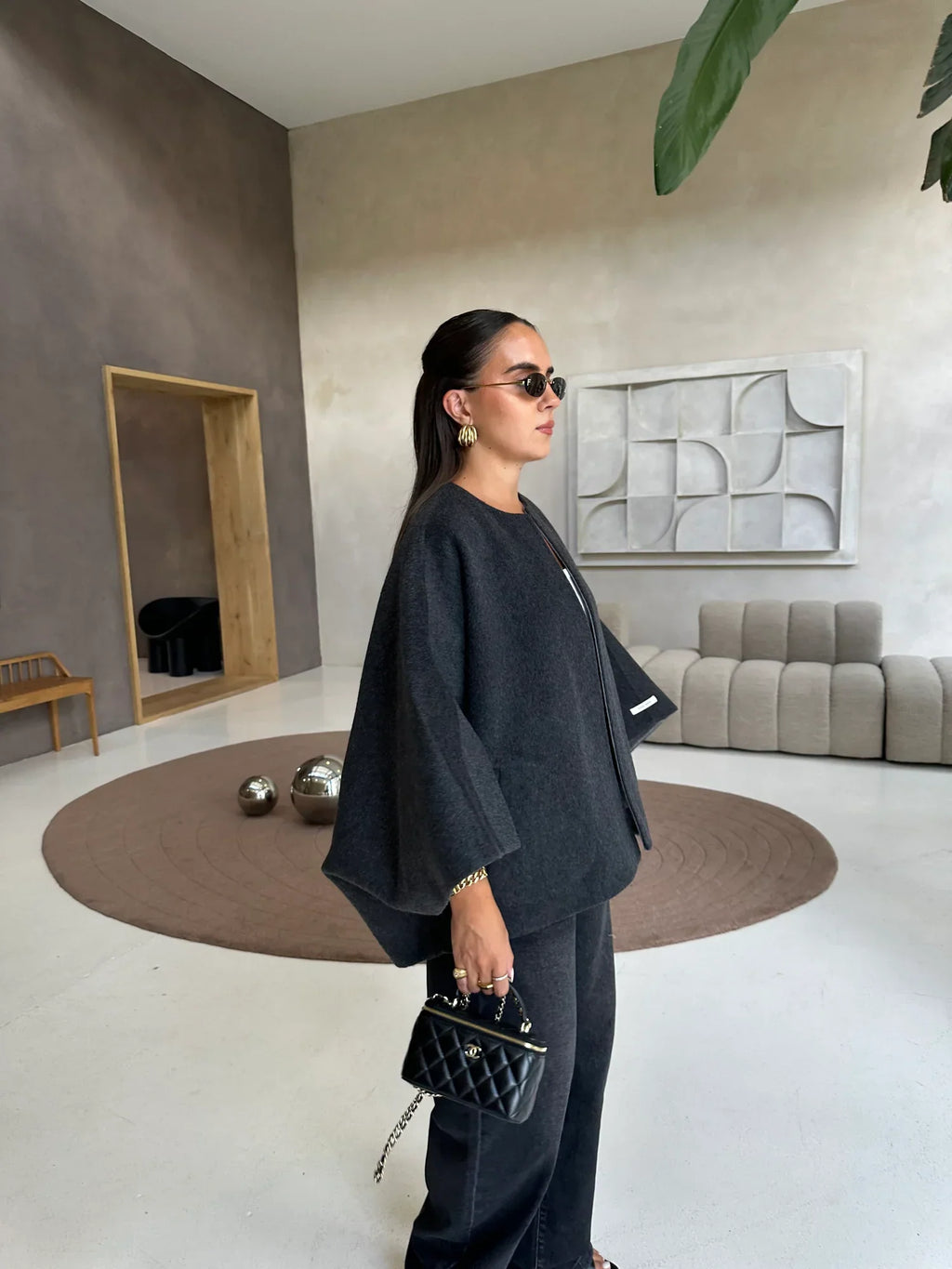 Capa reversible gris