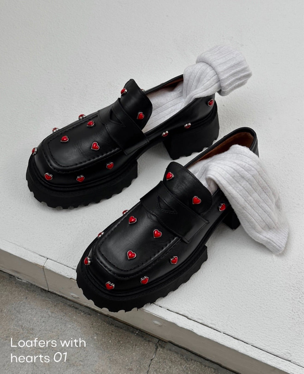 Mocasines hearts