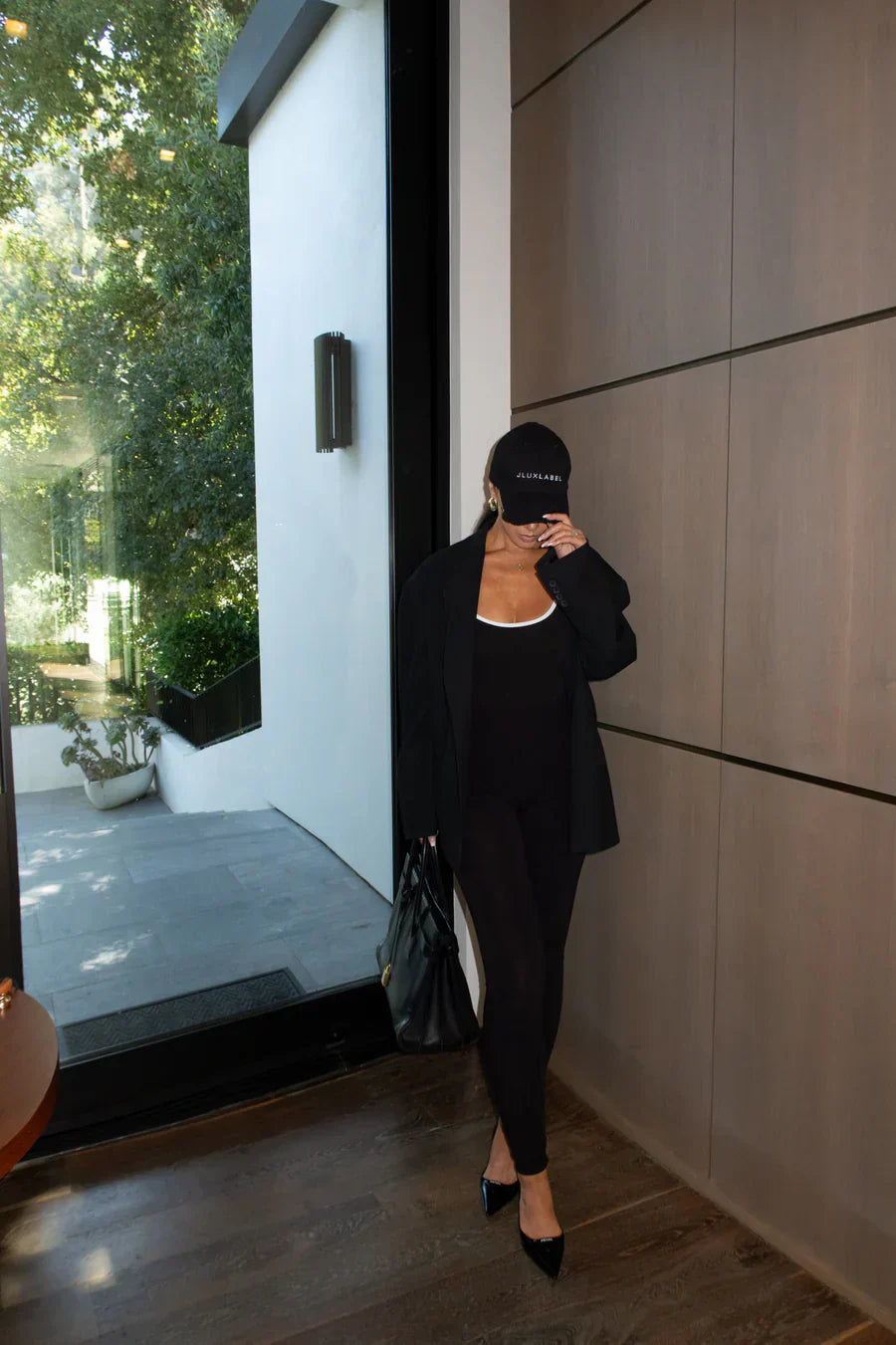 Leggins reversibles negro/pecana