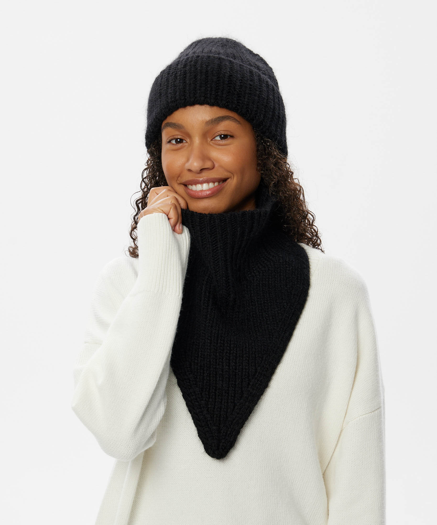 Gorro de Punto + Cuello Bandana | Set Invierno Unisex