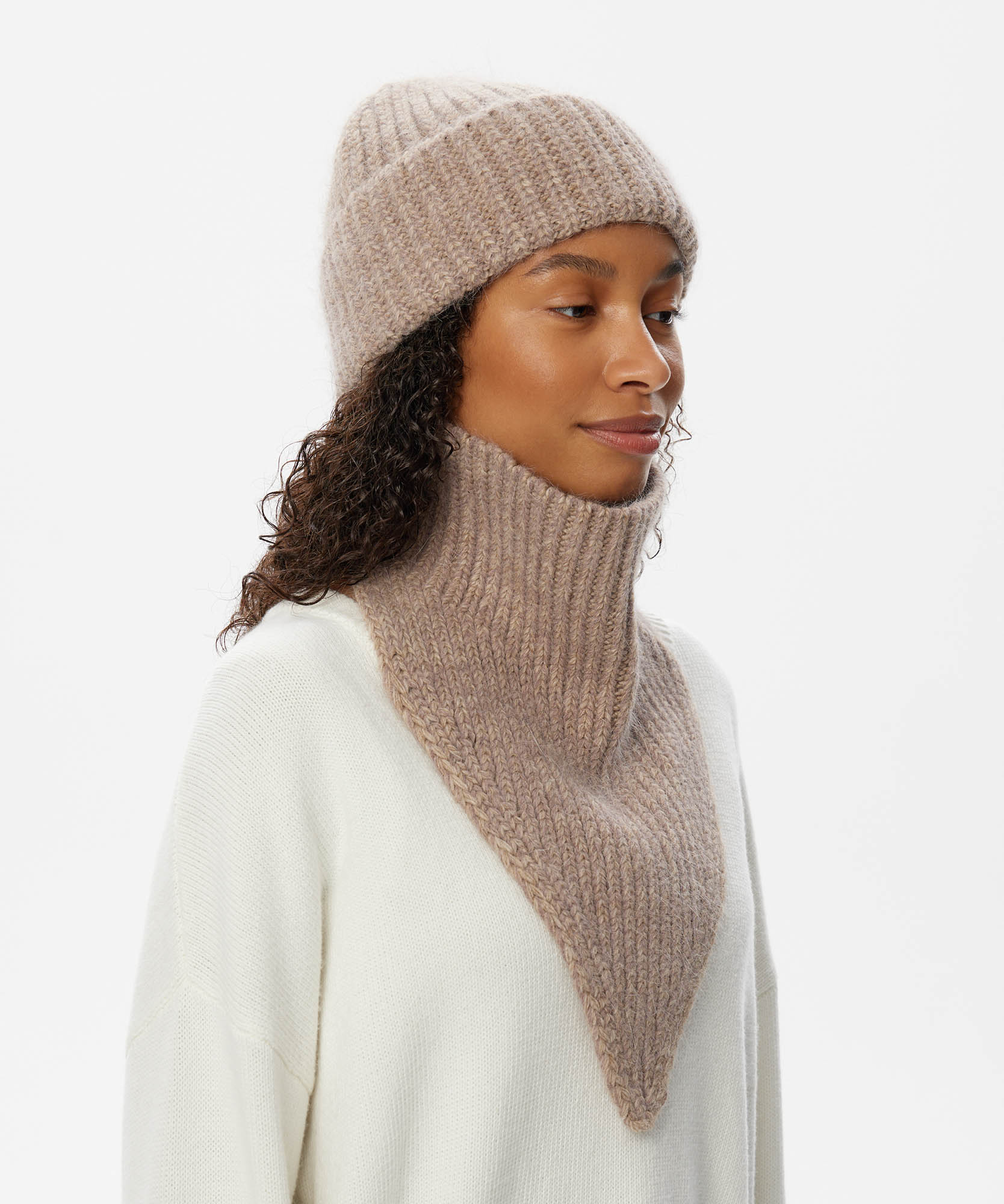 Gorro de Punto + Cuello Bandana | Set Invierno Unisex