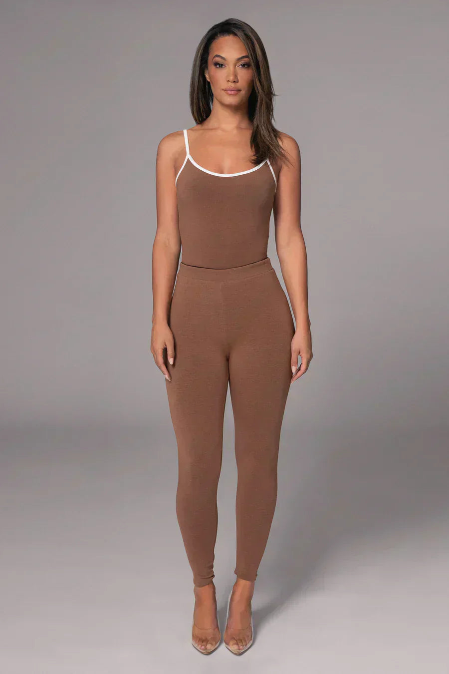 Leggins reversibles negro/pecana