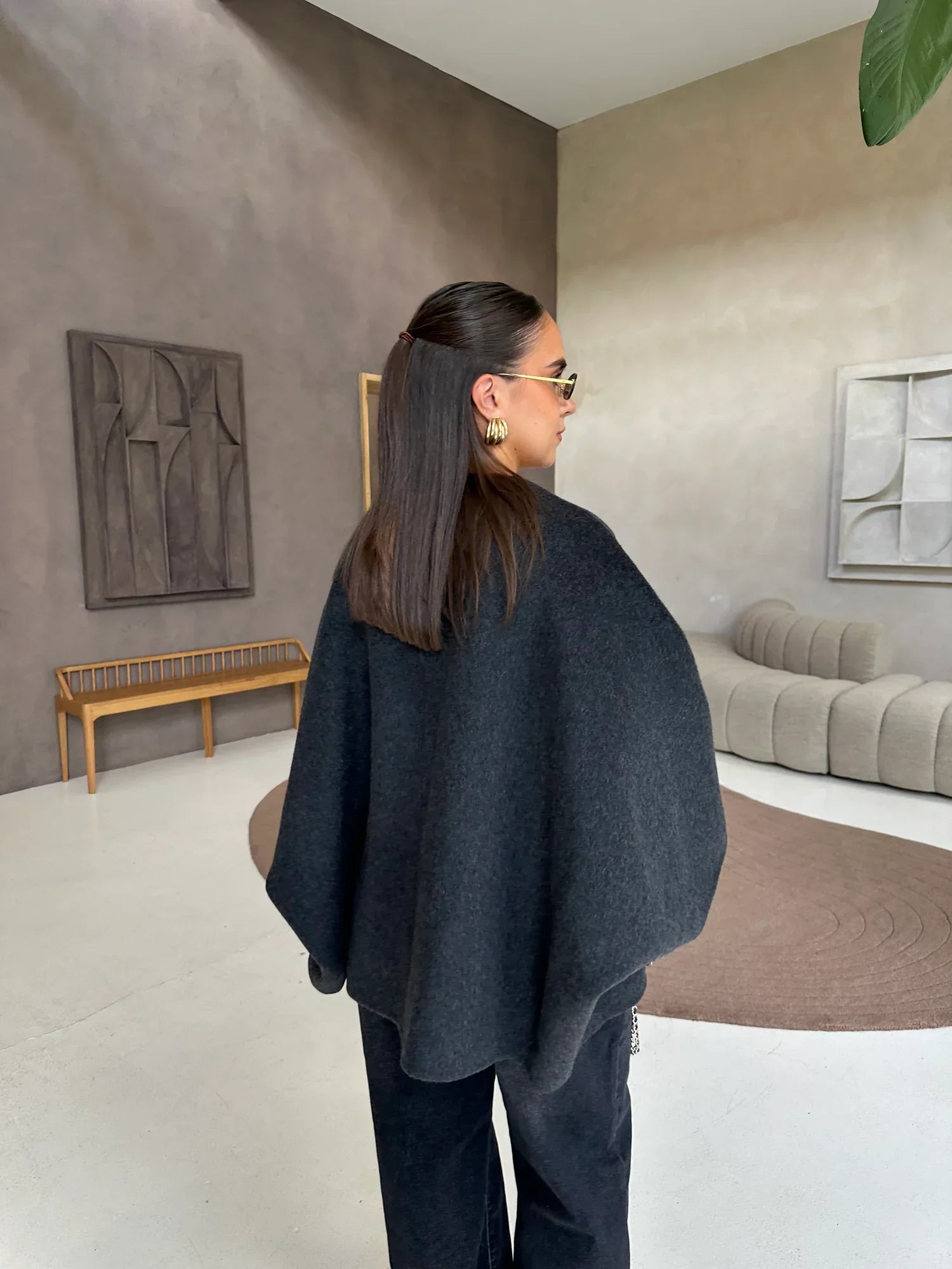 Capa reversible gris