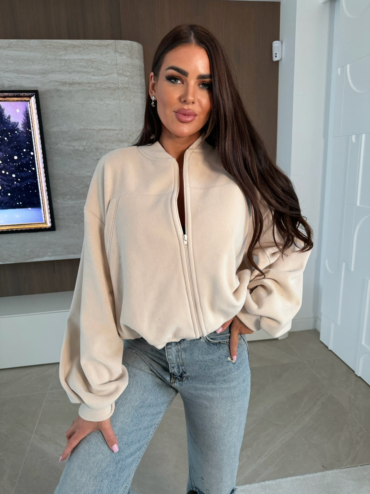 Sudadera polar Incanto crudo