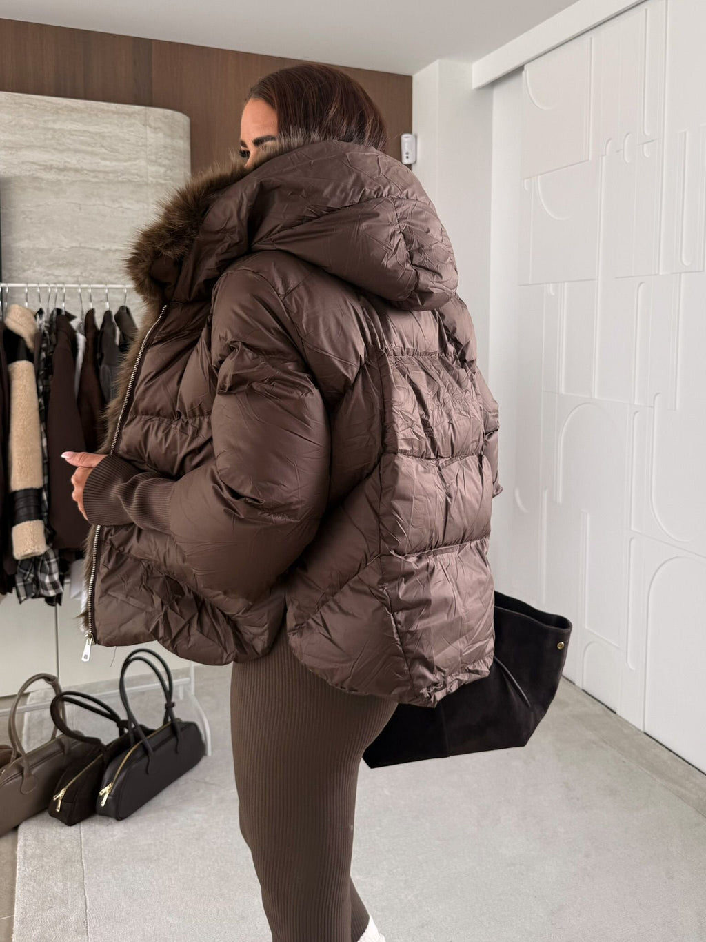 Chaqueta Kame chocolate