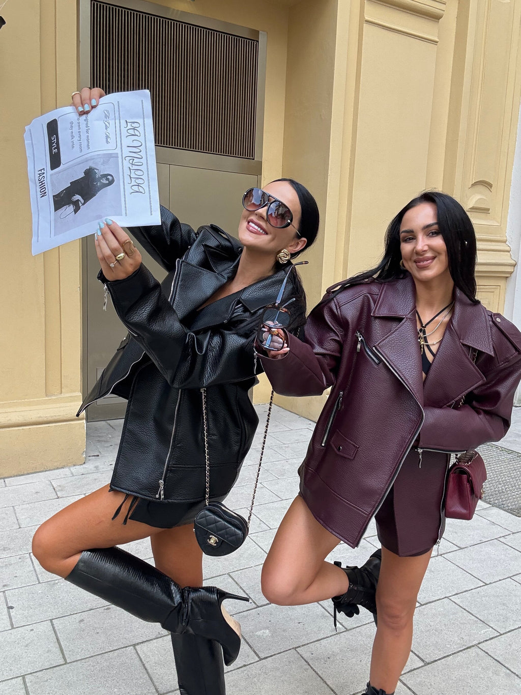 Chaqueta rock Burdeos