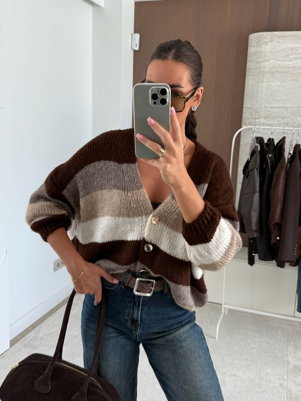 Suéter Soft Knit Rayas Tierra