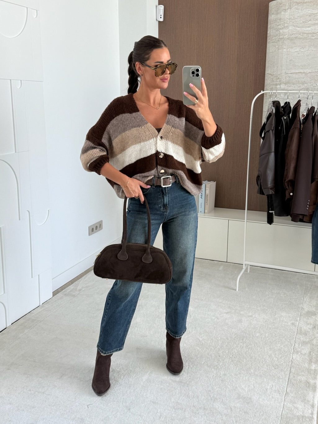 Suéter Soft Knit Rayas Tierra